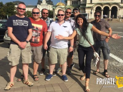 Sofia city tour with Adriana and her boy group
