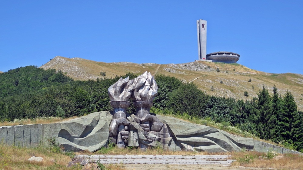 Buzludzha monument in Bulgaria