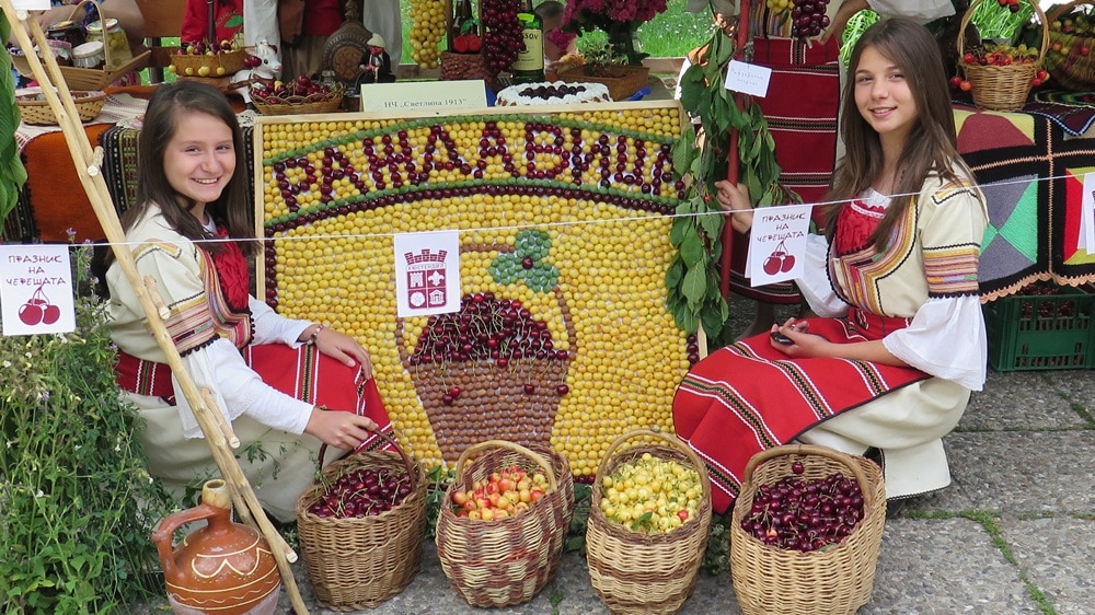 The cherry holiday in Bulgaria