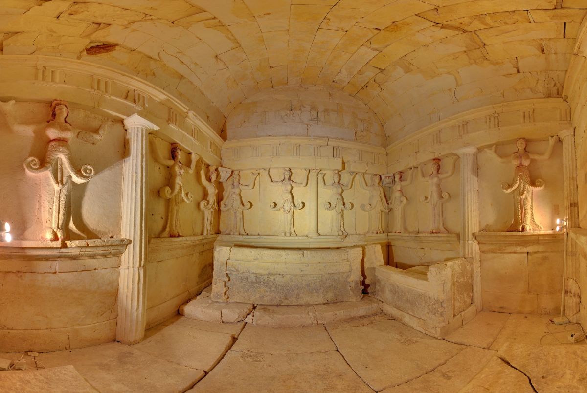 Thracian tomb in Sveshtari, Bulgaria