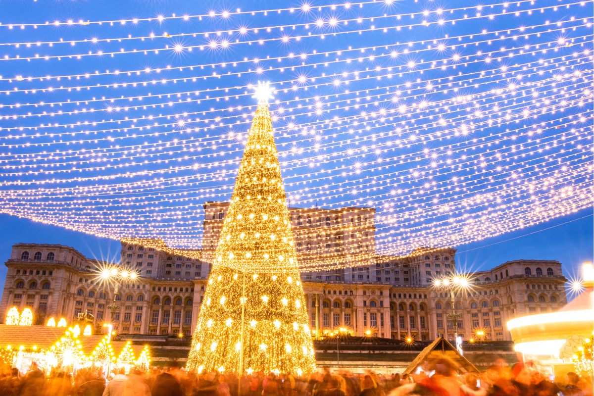 Christmas market in Bucharest, Romania