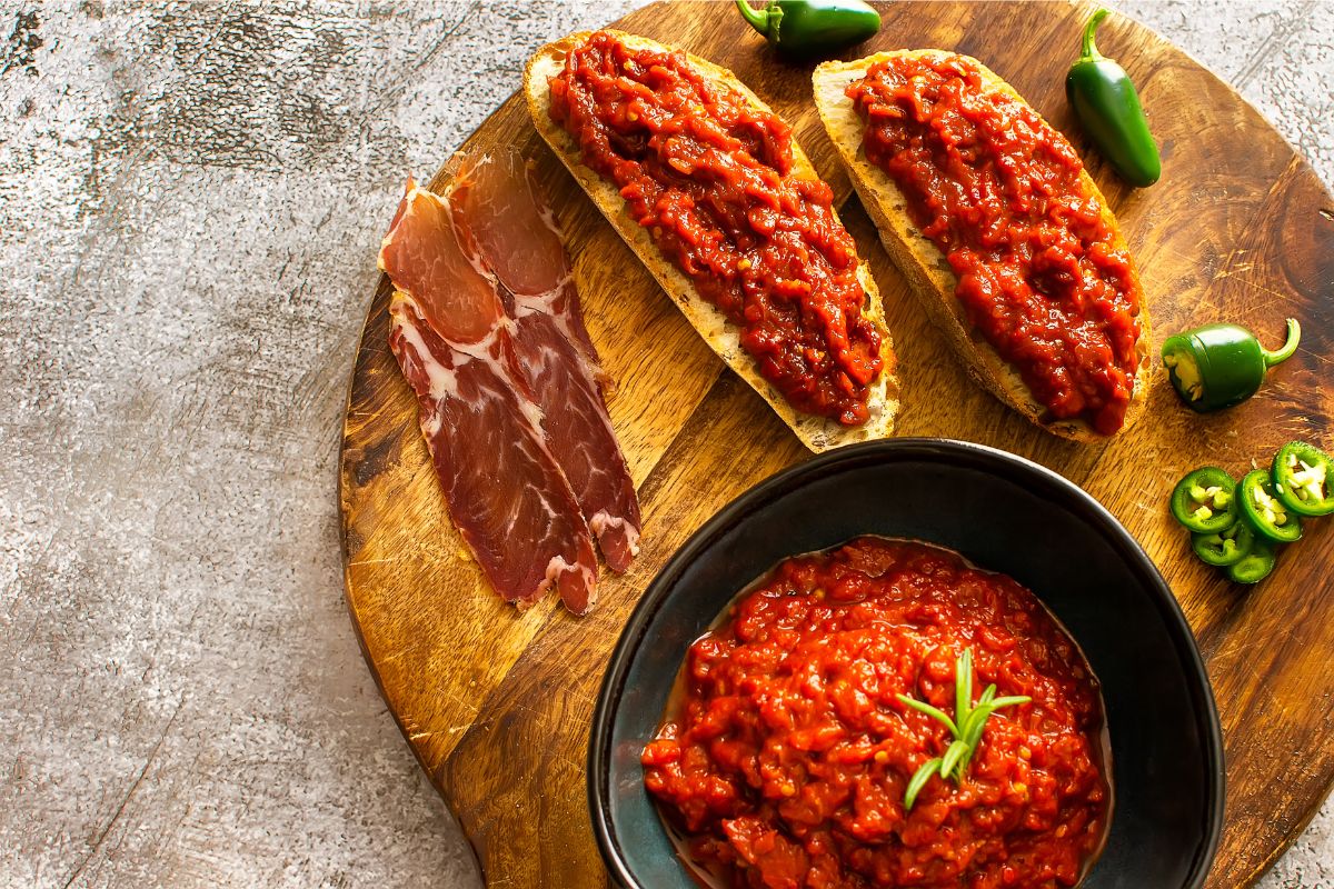 Lyutenitsa - tomato and paprika dip from the Balkans