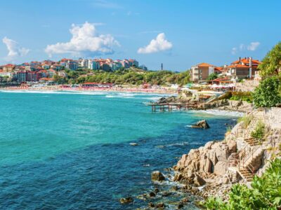 Sozopol central beach, Bulgaria