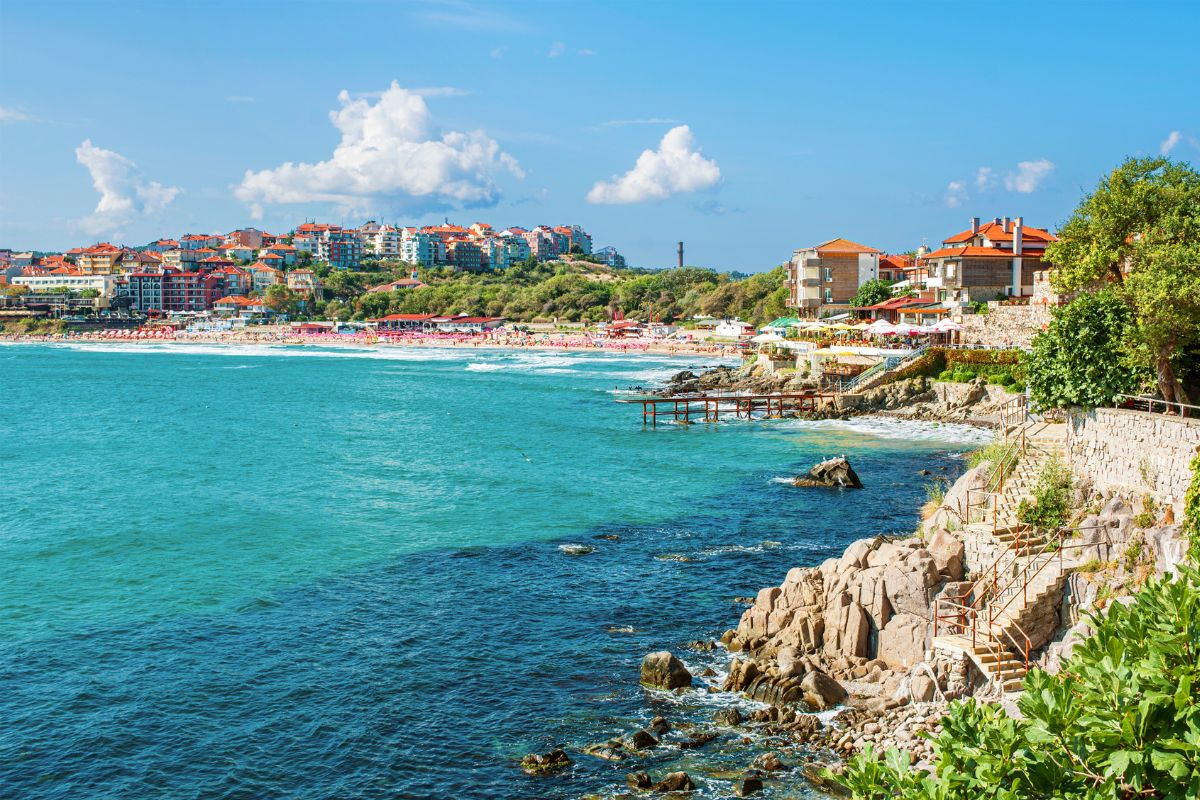 Sozopol central beach, Bulgaria